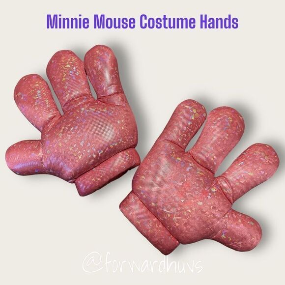 Disney Parks Minnie Mouse 10” Sparkling Costume Gloves (Pair) - Picture 6 of 12